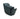 Black recliner chair with cup holder and armrest on a white background