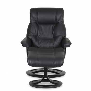 ROSLIN Full Leather Pedestal Chair