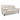 Cream 3-seater sofa with padded back cushions and curved arm detail