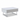 Rectangular center table with drawer, light gray finish, and silver metal legs