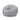 Light grey fabric bean bag with curved top seam and side pocket panel, small brand tag