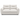 Cream 2-seater sofa with tufted back cushions, two seat sections, and round arms.