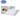 Memory foam cervical pillow with curved neck contour, white cover and gray side