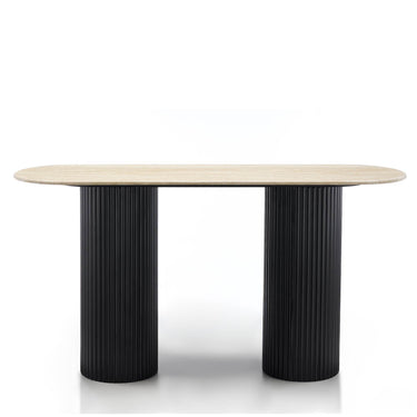 TRAVERTINE CONSOLE TABLE