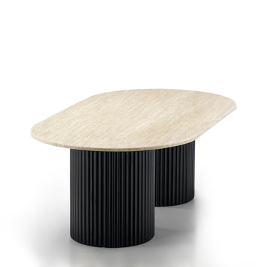 TRAVERTINE CENTER TABLE