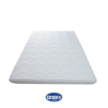 Uratex TRILL air mattress, white wavy quilted surface with Uratex Foam logo