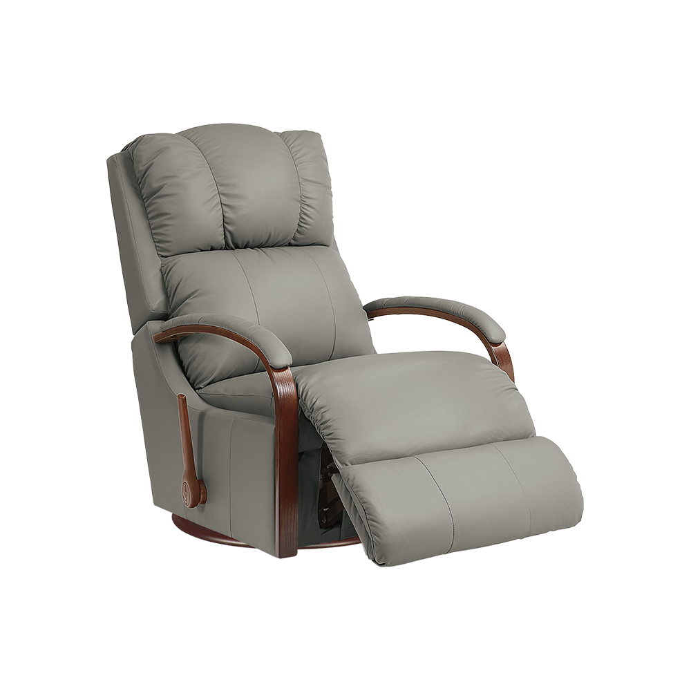 HARBOR TOWN All Leather Swivel Glider Rocker Recliner Blims Fine