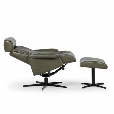 MATISSE Full Leather Pedestal Chair