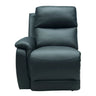 Black recliner chair on a white background
