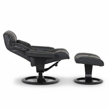 ROSLIN Full Leather Pedestal Chair