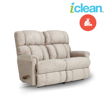 PINNACLE iClean Pet Friendly Fabric Motion Reclining Loveseat