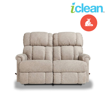 PINNACLE iClean Pet Friendly Fabric Motion Reclining Loveseat