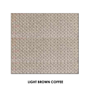 Light brown coffee fabric swatch for sofa upholstery, textured speckled weave
