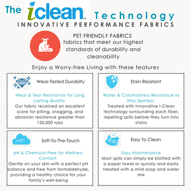 PINNACLE iClean Pet Friendly  Fabric Rocker Recliner