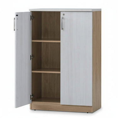 MP6 MEDIUM HEIGHT CABINET WITH WOODEN DOOR