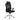 Executive office chair with black mesh back, padded seat, armrests, chrome caster base