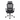 Black mesh executive chair with headrest, padded seat, armrests, and cross-base with casters