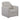 Beige armchair with storage compartment on a white background