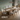 SCARLETT 6-seat dining set with rectangular wood table and 6 upholstered chairs