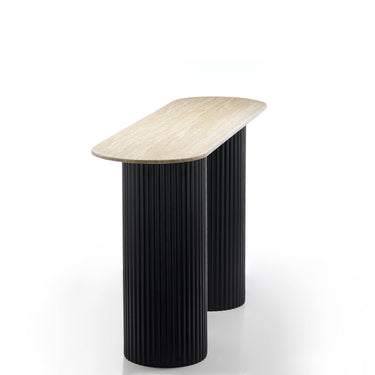 TRAVERTINE CONSOLE TABLE