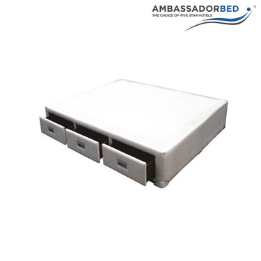 UPHOLSTERED BOXBED WITH 3-DRAWER by AMBASSADOR BED (6766952906913)