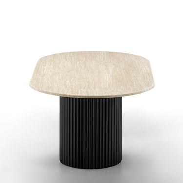 TRAVERTINE CENTER TABLE