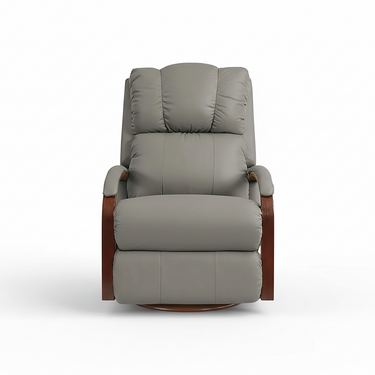 HARBOR TOWN All Leather Swivel Glider-Rocker Recliner (8016659710179)